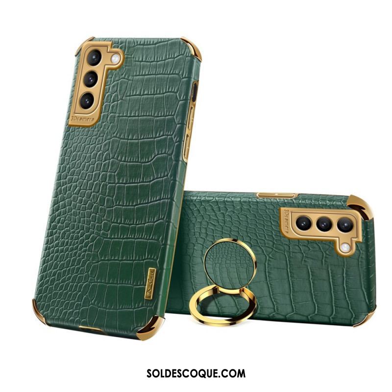 Coque Samsung Galaxy S21 Plus 5G X-CASE Effet Peau Crocodile