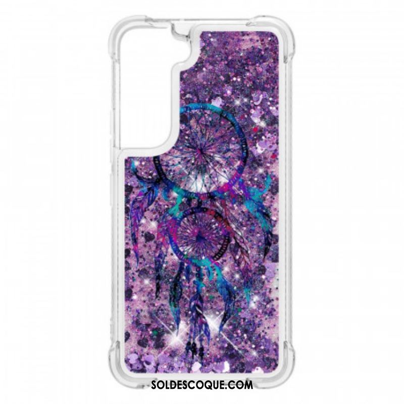 Coque Samsung Galaxy S22 5G Attrape Rêves Paillettes