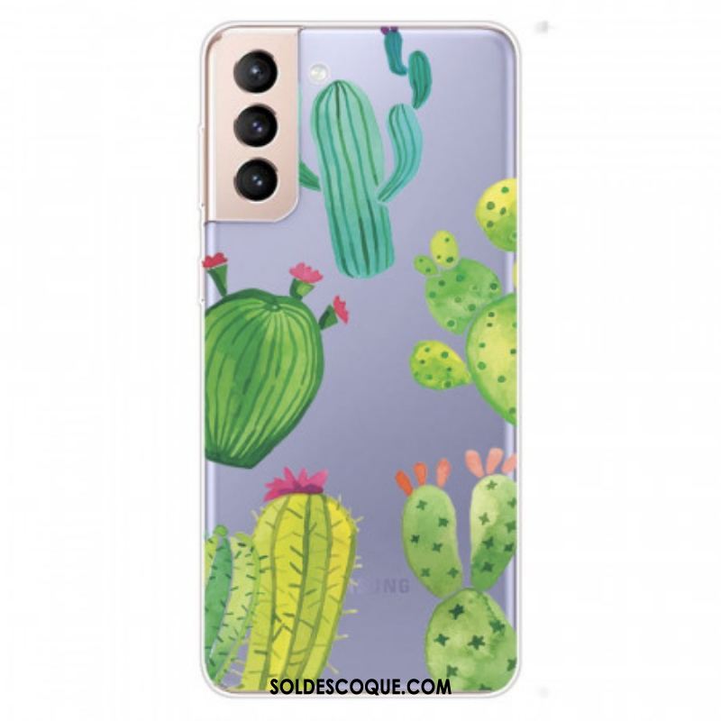 Coque Samsung Galaxy S22 5G Cactus Aquarelle