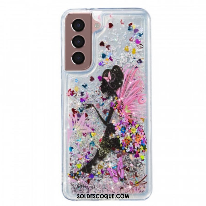 Coque Samsung Galaxy S22 5G Fée Paillettes