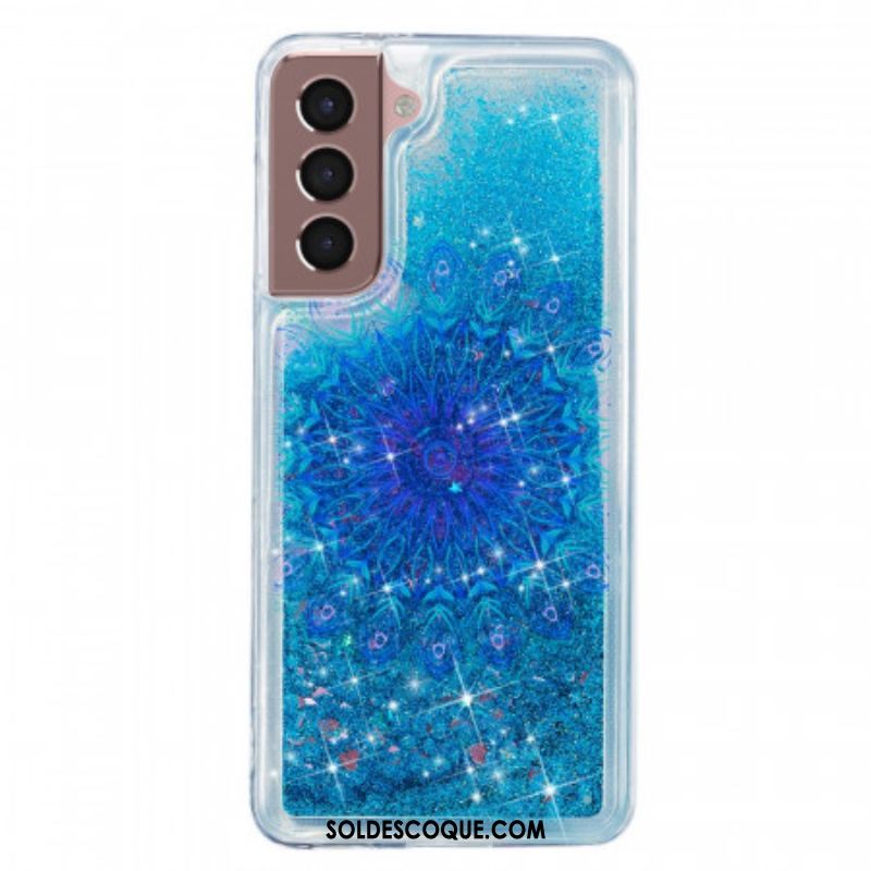 Coque Samsung Galaxy S22 5G Mandala Paillettes