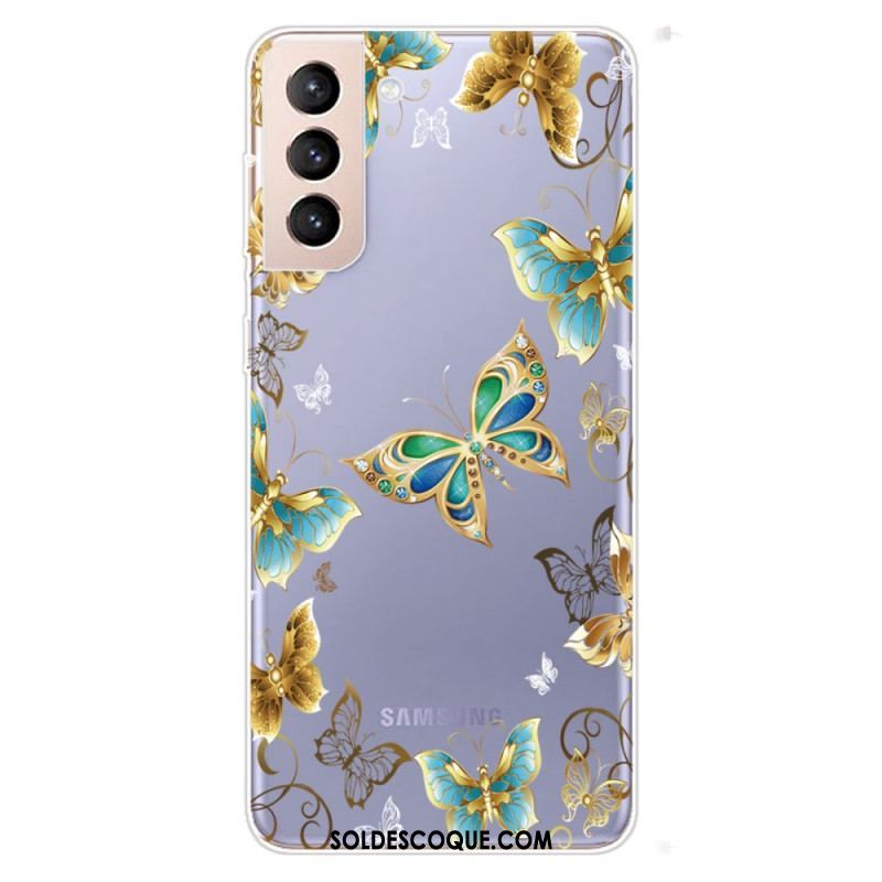 Coque Samsung Galaxy S22 5G Papillons Design