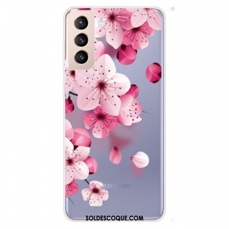 Coque Samsung Galaxy S22 5G Petites Fleurs Roses