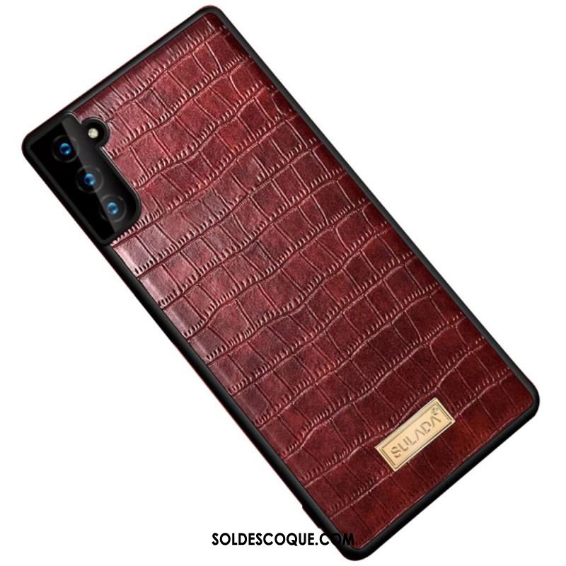 Coque Samsung Galaxy S22 5G SULADA Effet Peau Crocodile