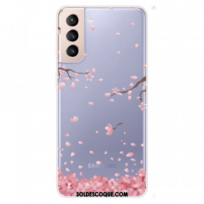 Coque Samsung Galaxy S22 Plus 5G Branches à Fleurs