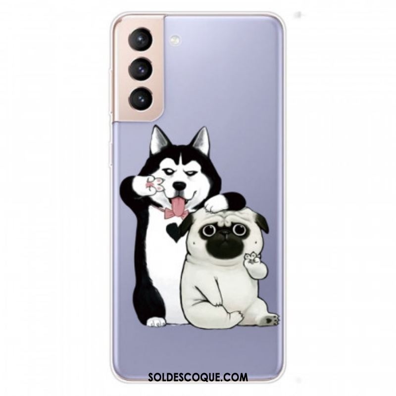 Coque Samsung Galaxy S22 Plus 5G Drôles de Chiens