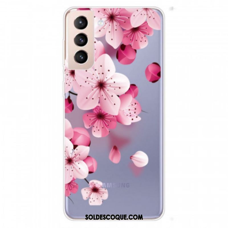 Coque Samsung Galaxy S22 Plus 5G Petites Fleurs Roses