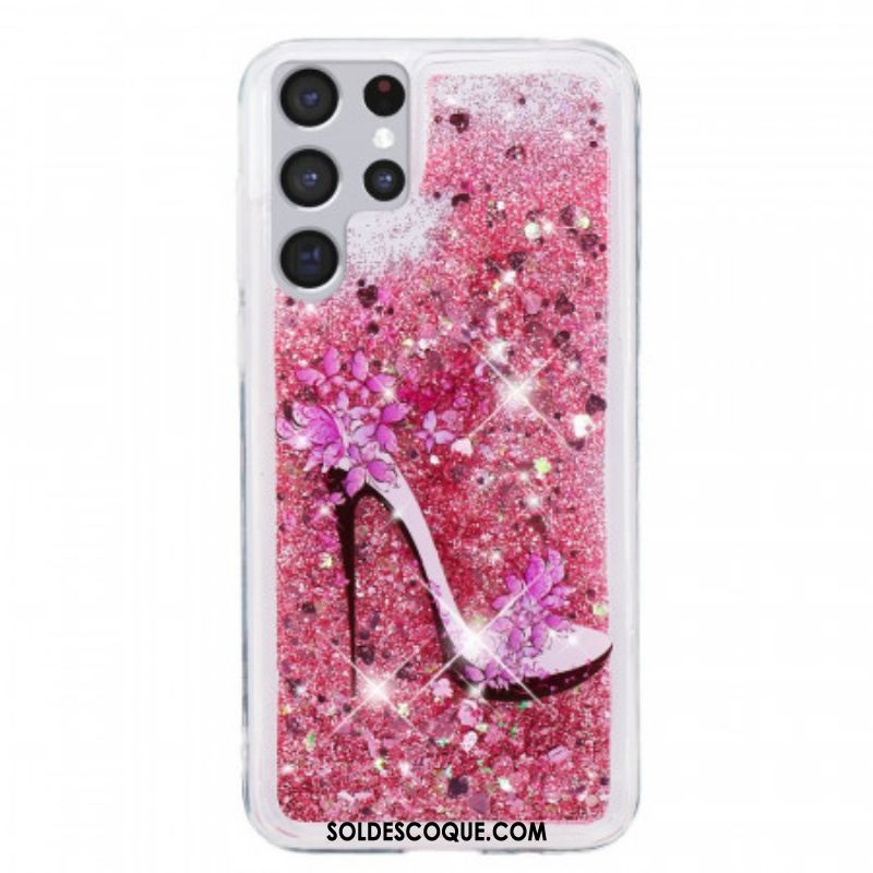 Coque Samsung Galaxy S22 Ultra 5G Escarpin Paillettes