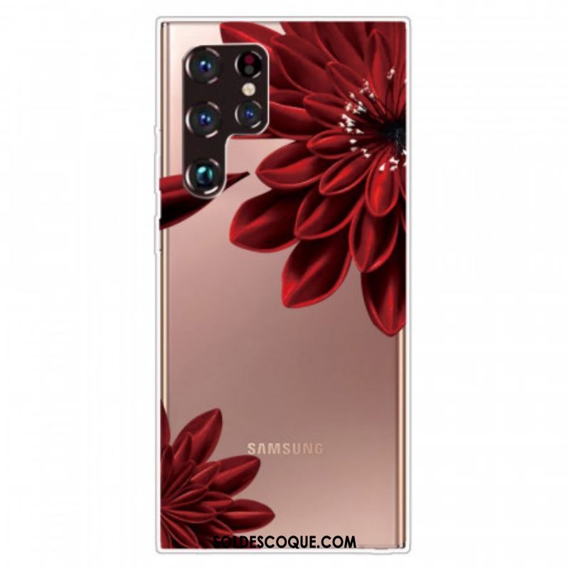 Coque Samsung Galaxy S22 Ultra 5G Fleurs Sauvages