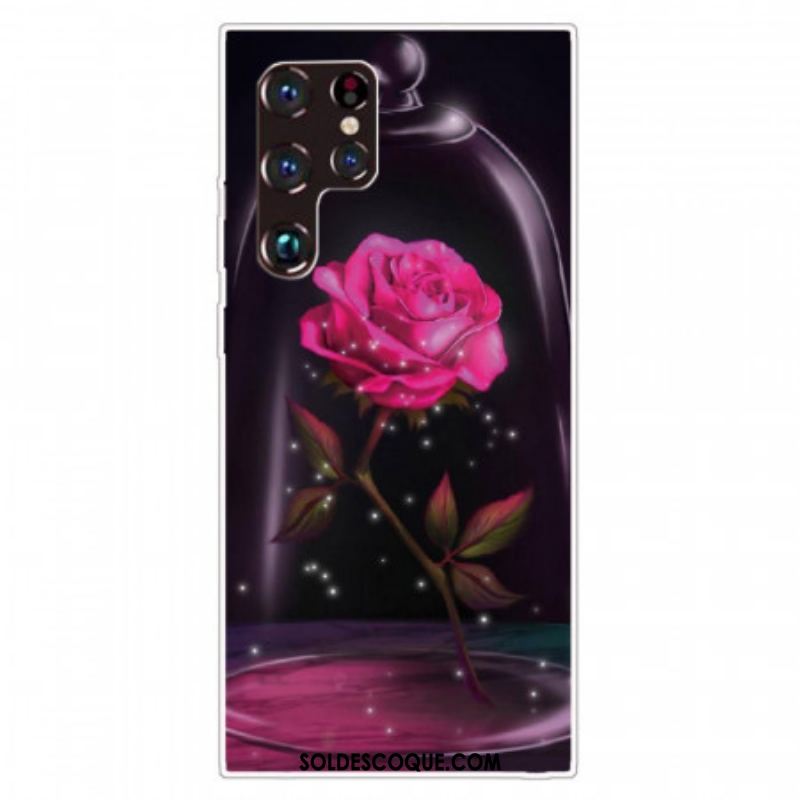 Coque Samsung Galaxy S22 Ultra 5G Rose Magique