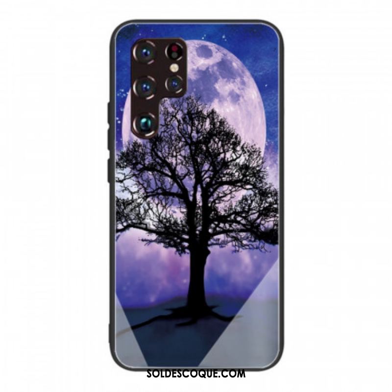 Coque Samsung Galaxy S22 Ultra 5G Verre Trempé Arbre du Monde