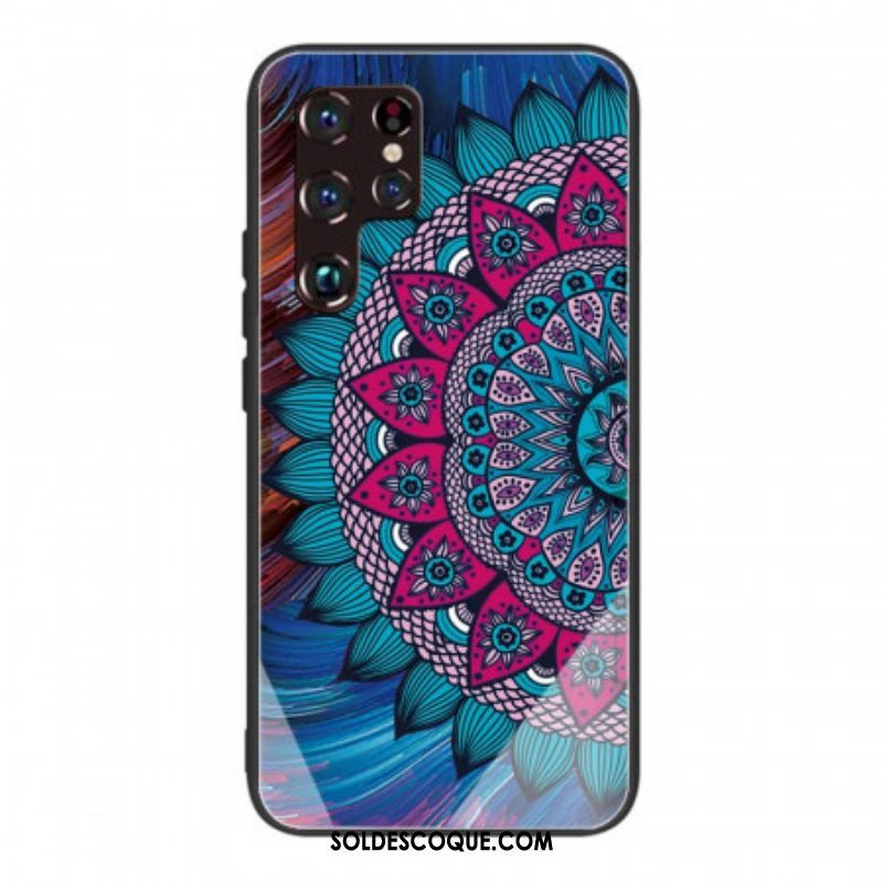 Coque Samsung Galaxy S22 Ultra 5G Verre Trempé Mandala