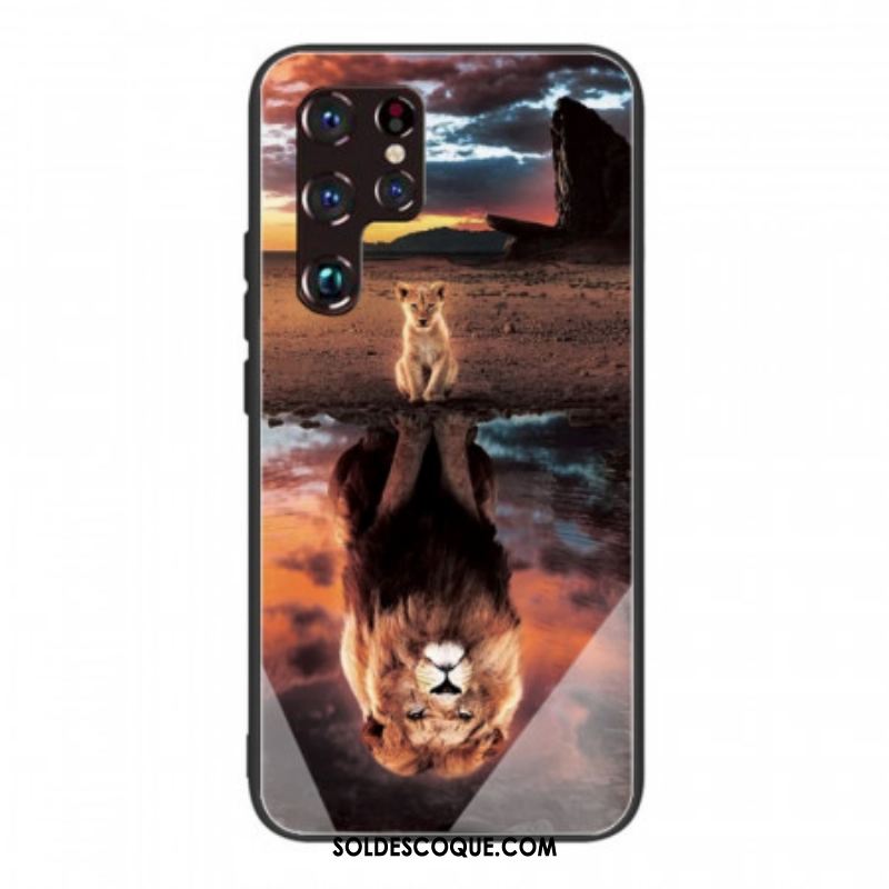 Coque Samsung Galaxy S22 Ultra 5G Verre Trempé Rêve de Lionceau