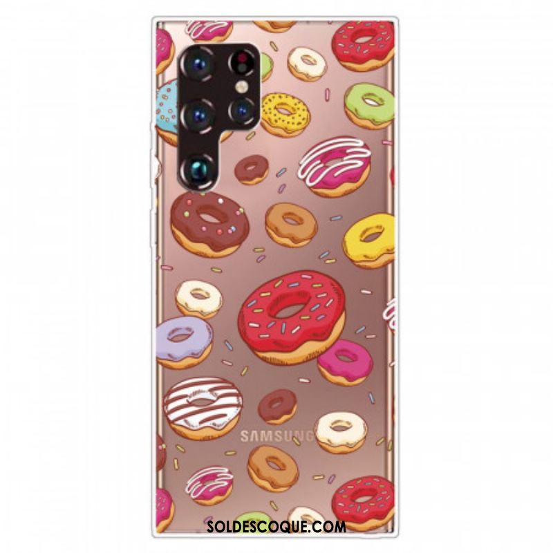 Coque Samsung Galaxy S22 Ultra 5G love Donuts