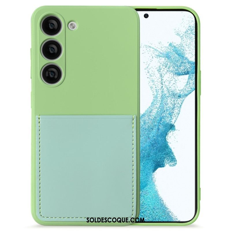 Coque Samsung Galaxy S23 5G Silicone Liquide Porte Cartes