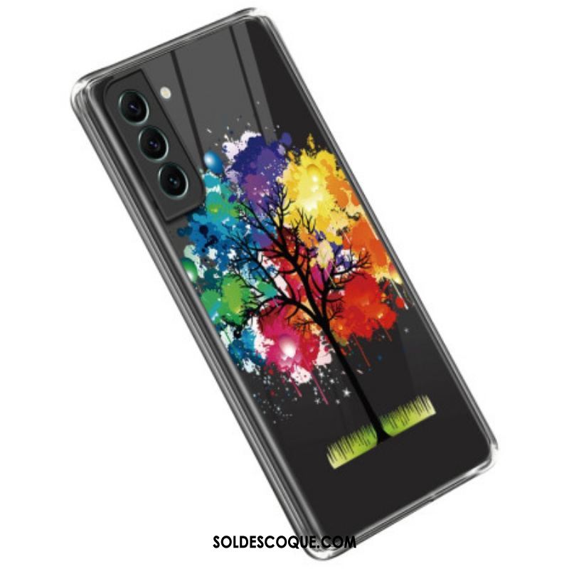 Coque Samsung Galaxy S23 5G Transparente Arbre Aquarelle