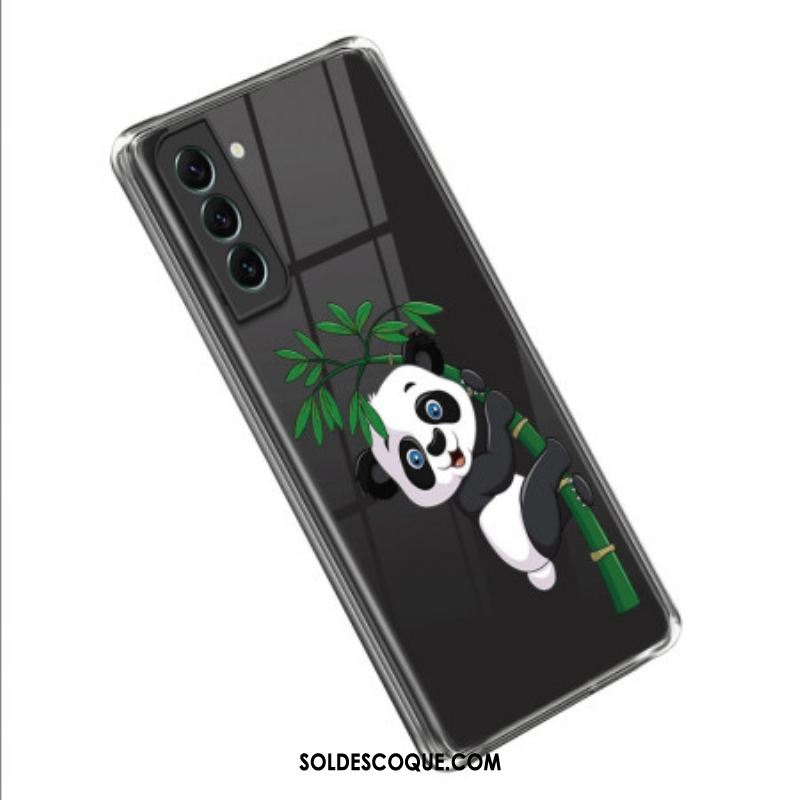 Coque Samsung Galaxy S23 5G Transparente Panda sur Bambou