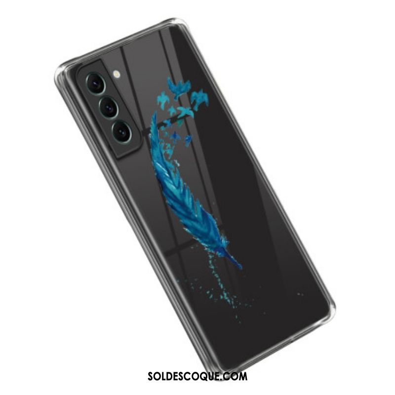 Coque Samsung Galaxy S23 Plus 5G Plume Bleue