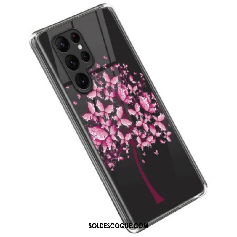 Coque Samsung Galaxy S23 Ultra 5G Arbre Rose