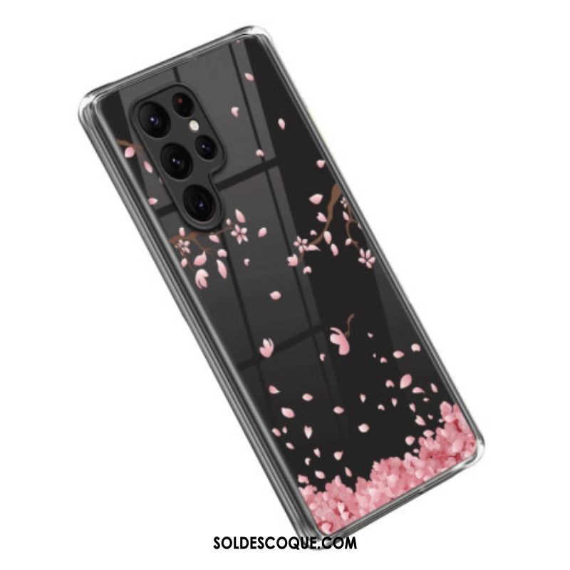 Coque Samsung Galaxy S23 Ultra 5G Fleurettes Roses