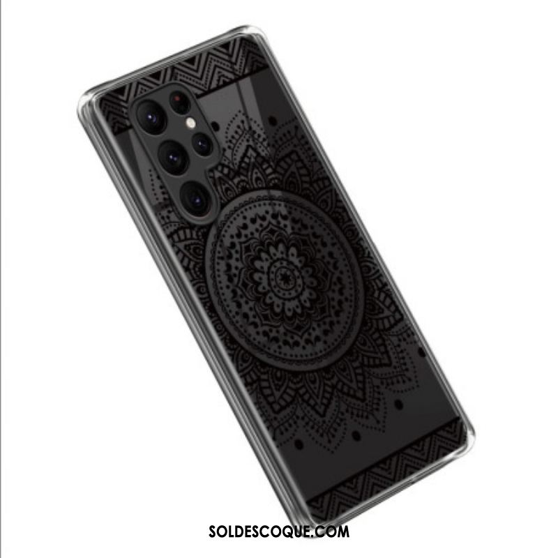 Coque Samsung Galaxy S23 Ultra 5G Mandala Noir