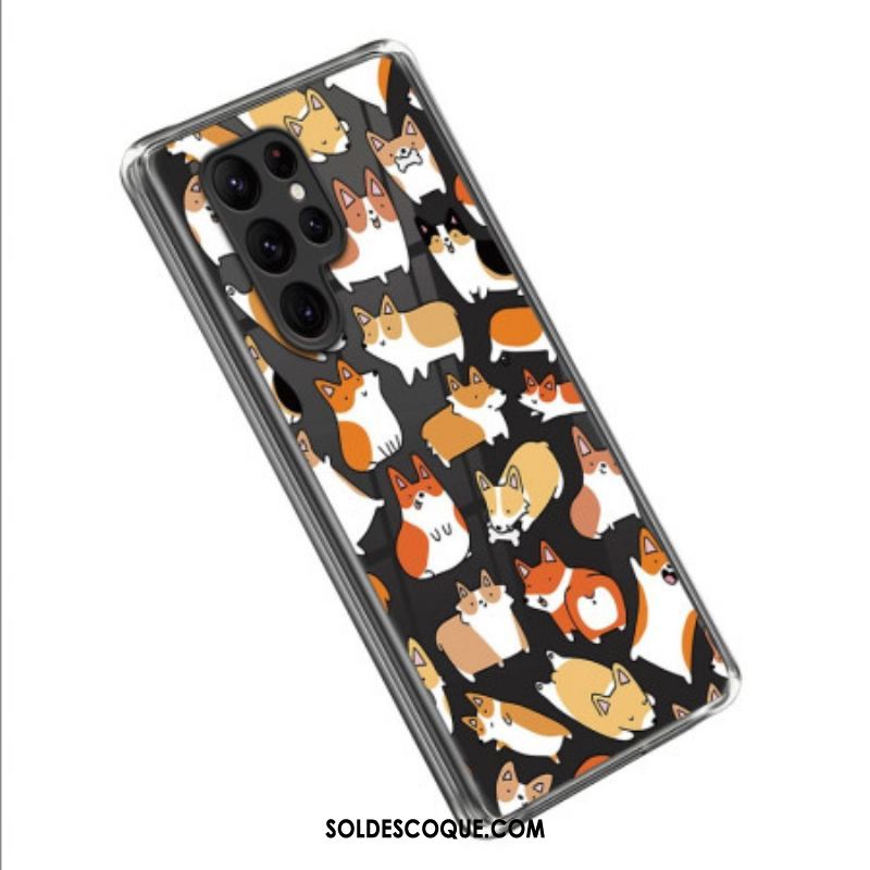 Coque Samsung Galaxy S23 Ultra 5G Multiples Chiens