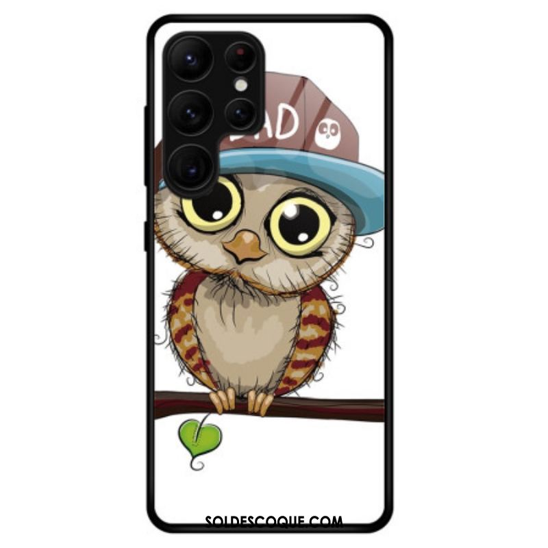 Coque Samsung Galaxy S23 Ultra 5G Verre Trempé Bad Hibou