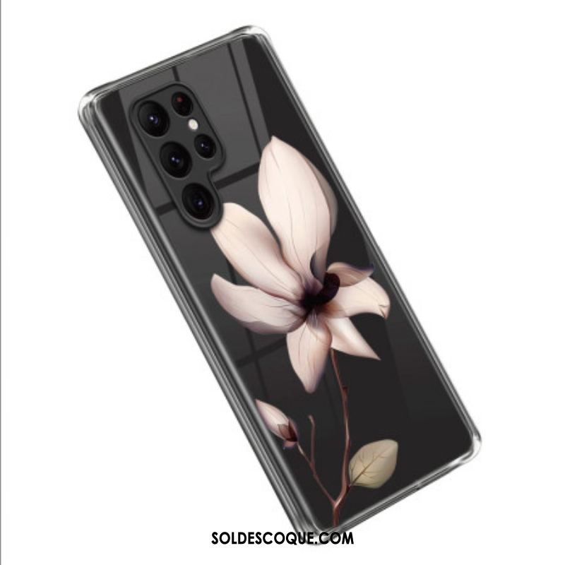 Coque Samsung Galaxy S23 Ultra Fleur Rose