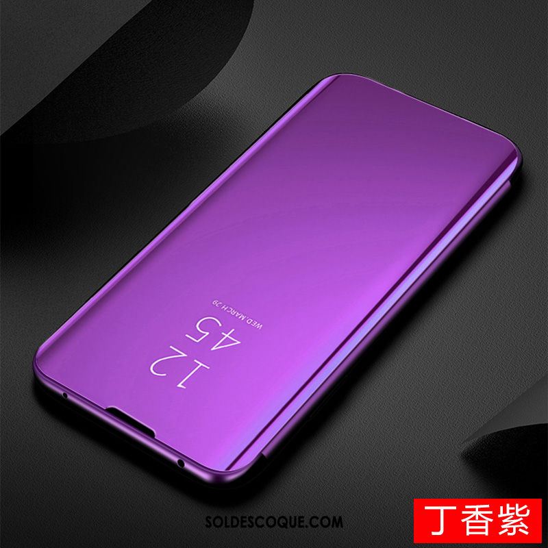 Coque Samsung Galaxy S41 Étoile Violet Téléphone Portable Étui En Cuir Miroir Pas Cher