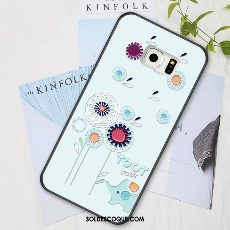 Coque Samsung Galaxy S6 Edge Protection Personnalité Étui Dessin Animé Fluide Doux Pas Cher