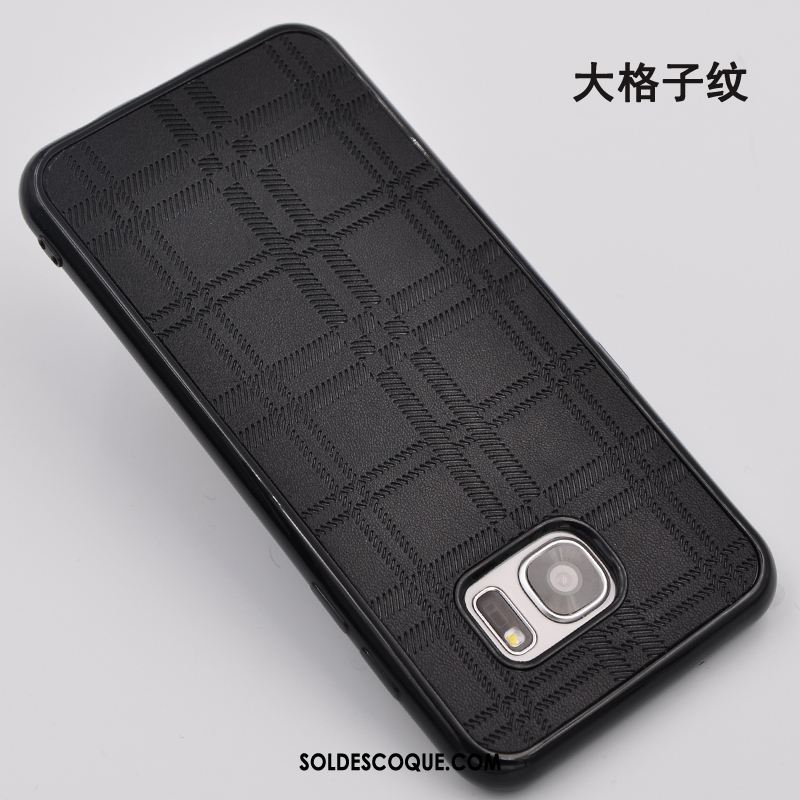 Coque Samsung Galaxy S6 Edge Tout Compris Ornements Suspendus Incassable Noir Cuir En Vente