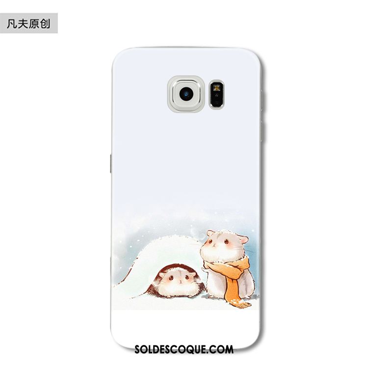 Coque Samsung Galaxy S6 Edge Étoile Rat Drôle Protection Silicone Pas Cher