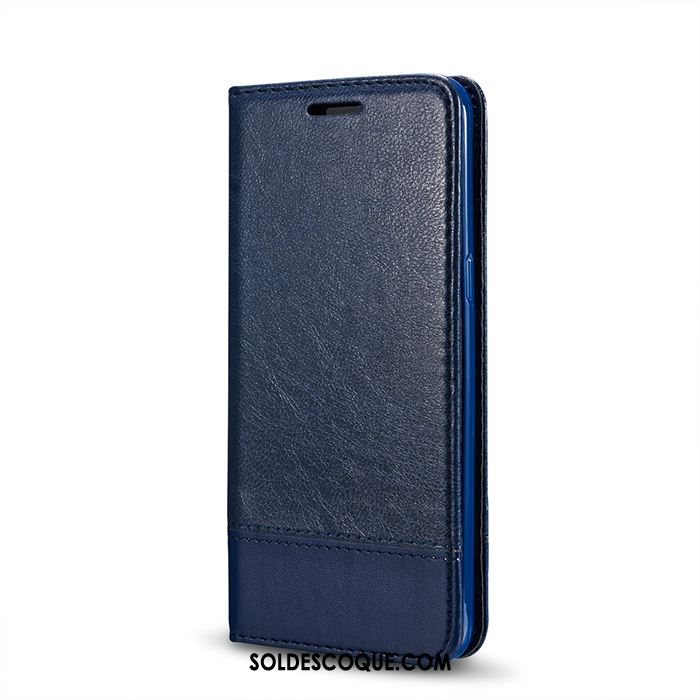 Coque Samsung Galaxy S6 Edge Étui En Cuir Étoile Bleu Carte Tendance Pas Cher