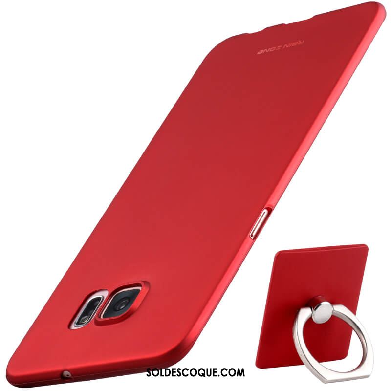 Coque Samsung Galaxy S6 Étoile Fluide Doux Silicone Téléphone Portable Rouge Soldes