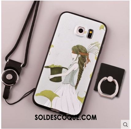 Coque Samsung Galaxy S6 Étui Fluide Doux Silicone Étoile Téléphone Portable Pas Cher