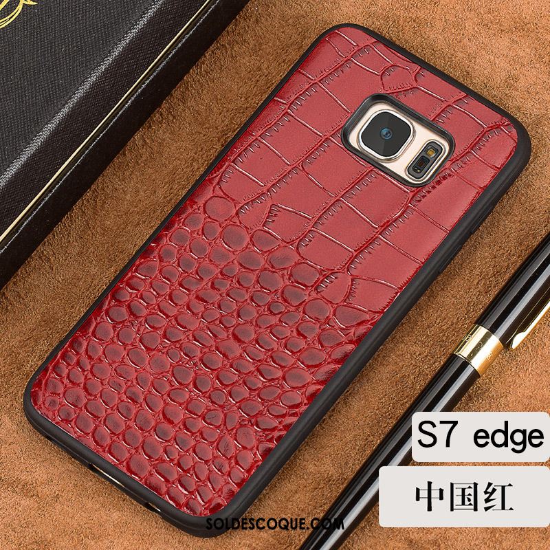 Coque Samsung Galaxy S7 Edge Très Mince Refroidissement Étui En Cuir Nouveau Étoile En Ligne