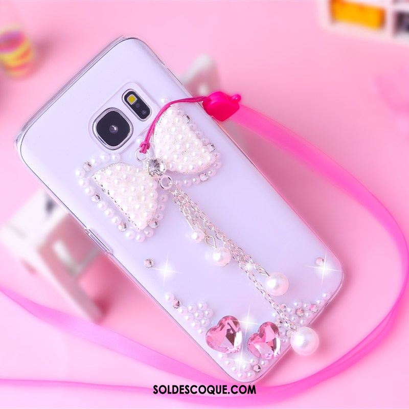 Coque Samsung Galaxy S7 Téléphone Portable Protection Étui Étoile Strass En Ligne