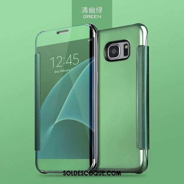 Coque Samsung Galaxy S7 Étoile Personnalité Clamshell Étui Miroir Pas Cher