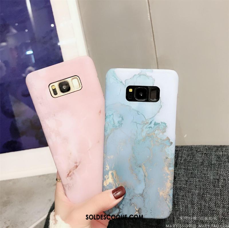 Coque Samsung Galaxy S8 Border Très Mince Rose Grand Étoile En Ligne