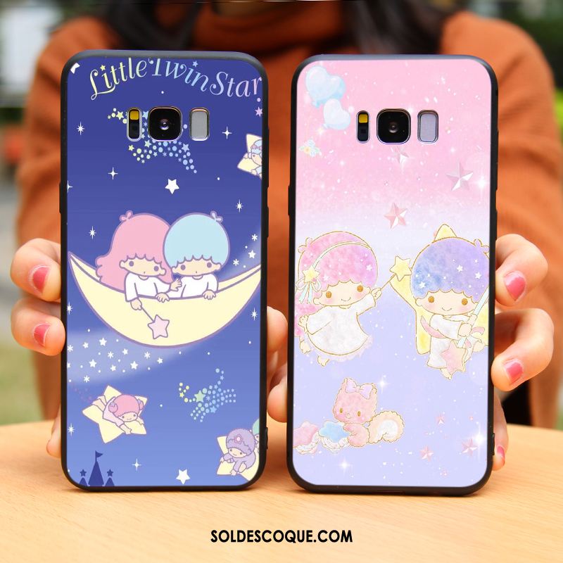 Coque Samsung Galaxy S8 Dessin Animé Étoile Téléphone Portable Rose Silicone Pas Cher