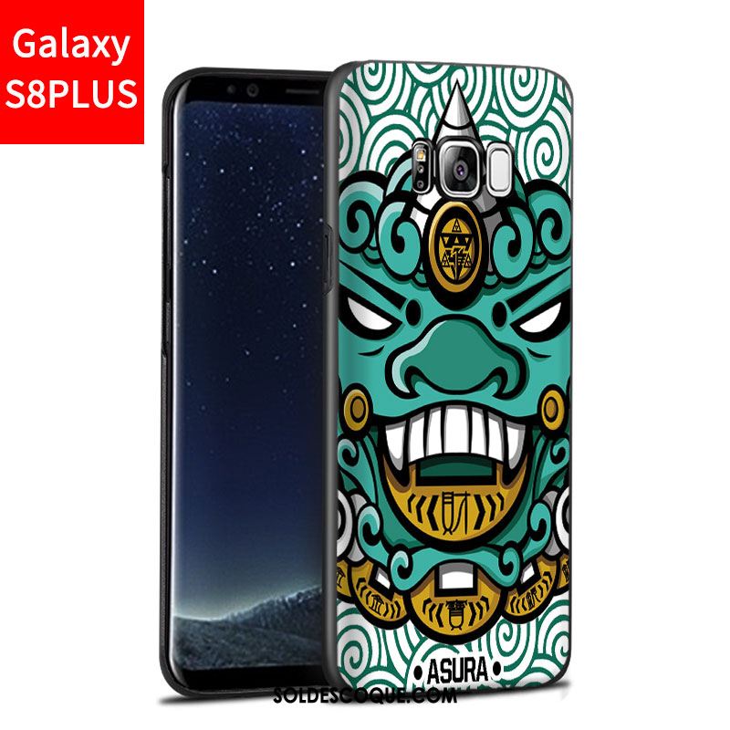 Coque Samsung Galaxy S8+ Délavé En Daim Bleu Téléphone Portable Incassable Étui France