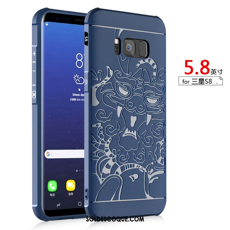 Coque Samsung Galaxy S8 Délavé En Daim Incassable Téléphone Portable Étoile Silicone En Ligne