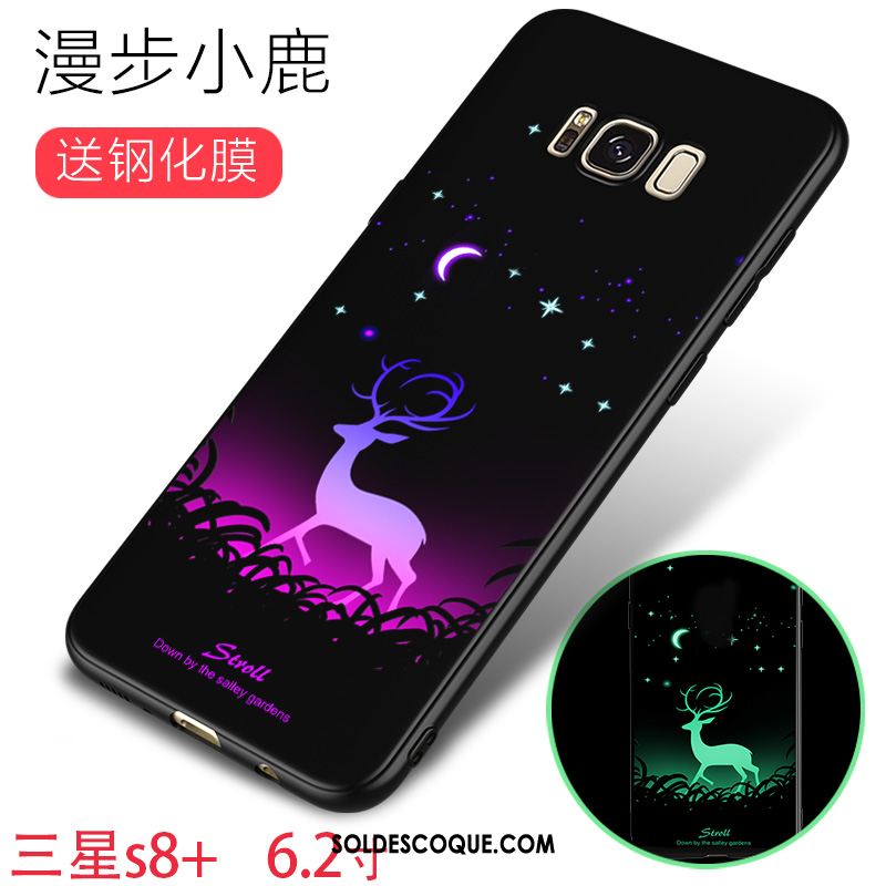 Coque Samsung Galaxy S8+ Fluide Doux Lumineuses Incassable Étoile Étui En Vente