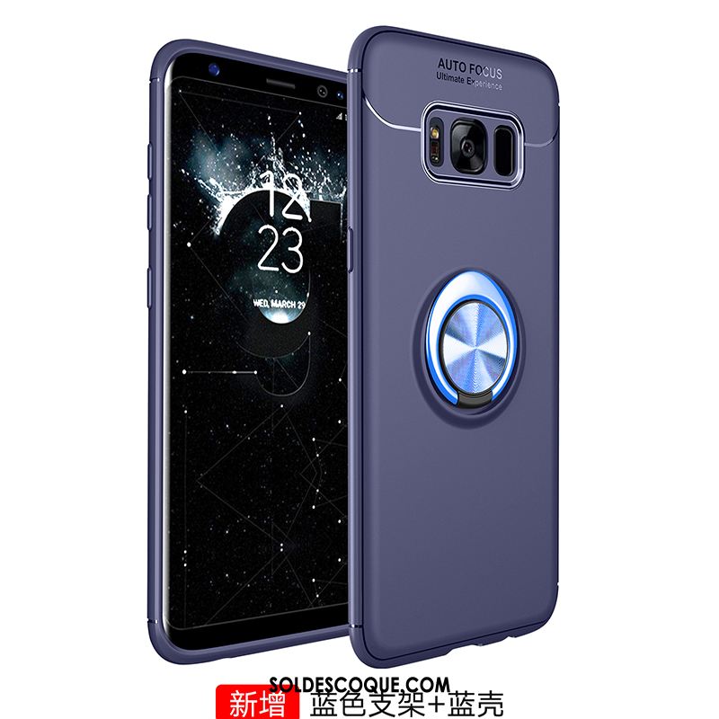 Coque Samsung Galaxy S8+ Silicone Incassable Téléphone Portable Délavé En Daim Support Pas Cher