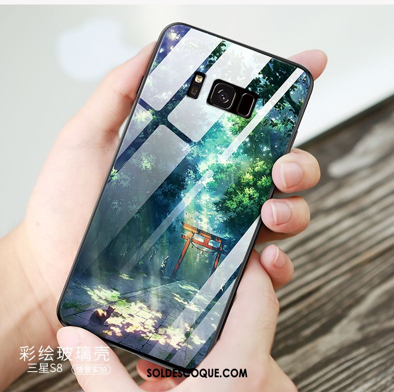 Coque Samsung Galaxy S8 Verre Tout Compris Étoile Étui Incassable En Vente