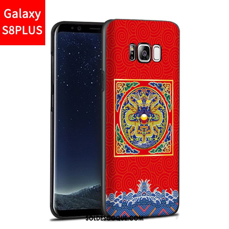 Coque Samsung Galaxy S8+ Étoile Rouge Étui Personnalité Téléphone Portable Soldes