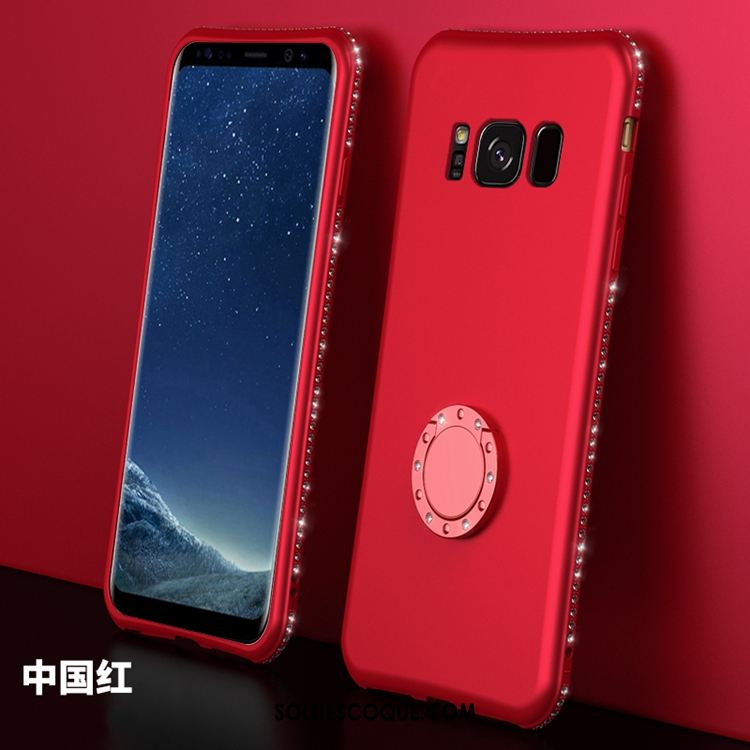 Coque Samsung Galaxy S8 Étoile Téléphone Portable Incassable Rouge Étui Pas Cher