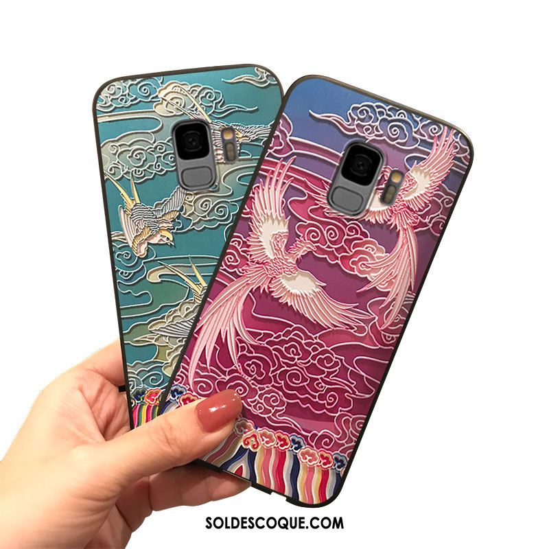 Coque Samsung Galaxy S9 Charmant Étoile Violet Dessin Animé Silicone En Vente