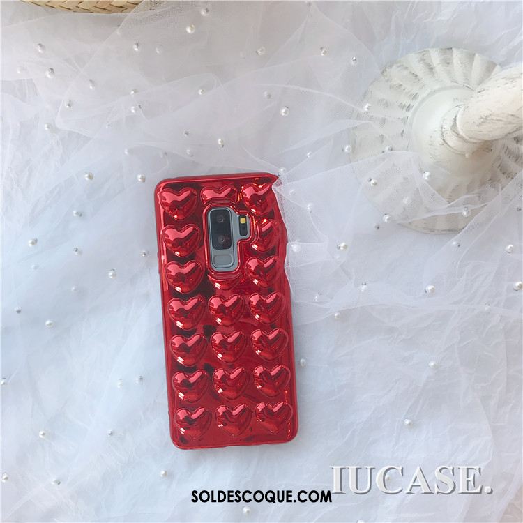 Coque Samsung Galaxy S9+ Dimensionnel Téléphone Portable Étoile Tendance Placage En Ligne