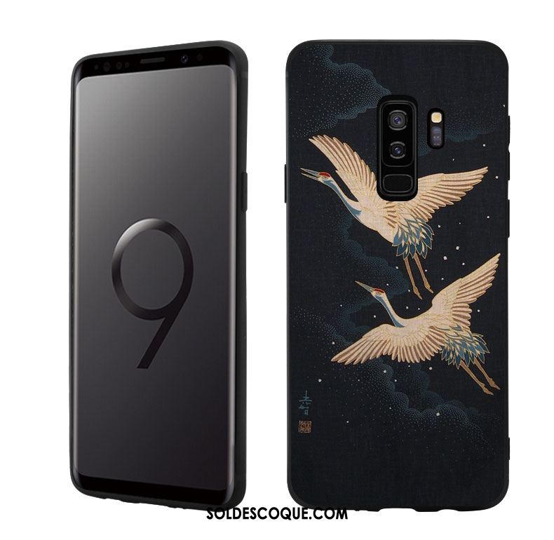 Coque Samsung Galaxy S9+ Japonais Étoile Personnalité Noir Vent En Vente